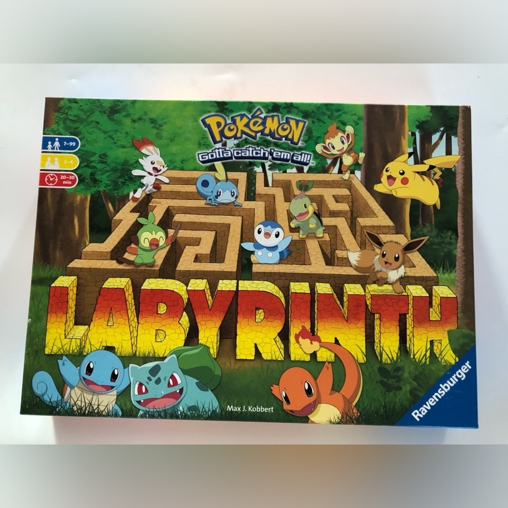 Pokemon Labyrinth Official TCG Board Game Ft Charmander Bulbasaur Squirtle